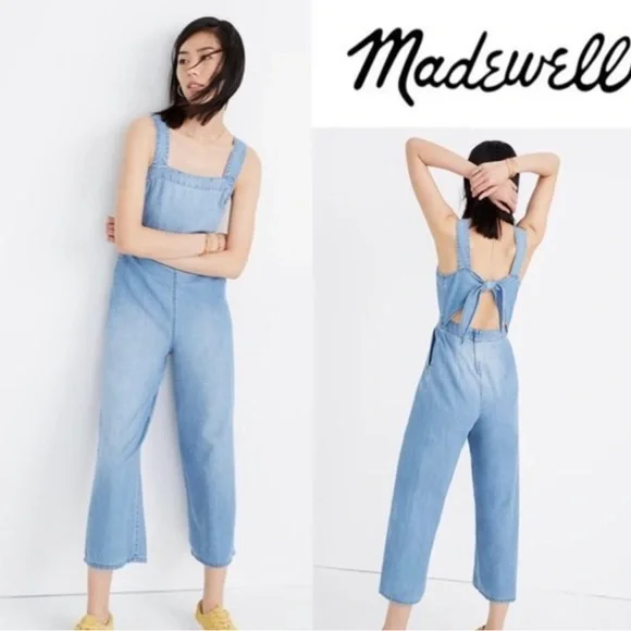 Madewell Denim Jumpsuit Size 14’ - Picture 1 of 5